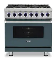 Viking - 36"W./24"D. Dual Fuel Sealed Burner Range-6 Burners-Squall-LP - Squall - Front_Zoom
