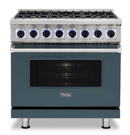 Viking - 36"W./24"D. Dual Fuel Sealed Burner Range-6 Burners-LP - Squall
