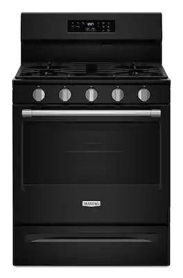 Maytag - 5.0 Cu. Ft. Freestanding Gas Range With No Preheat Air Fry and Air Baking - Black