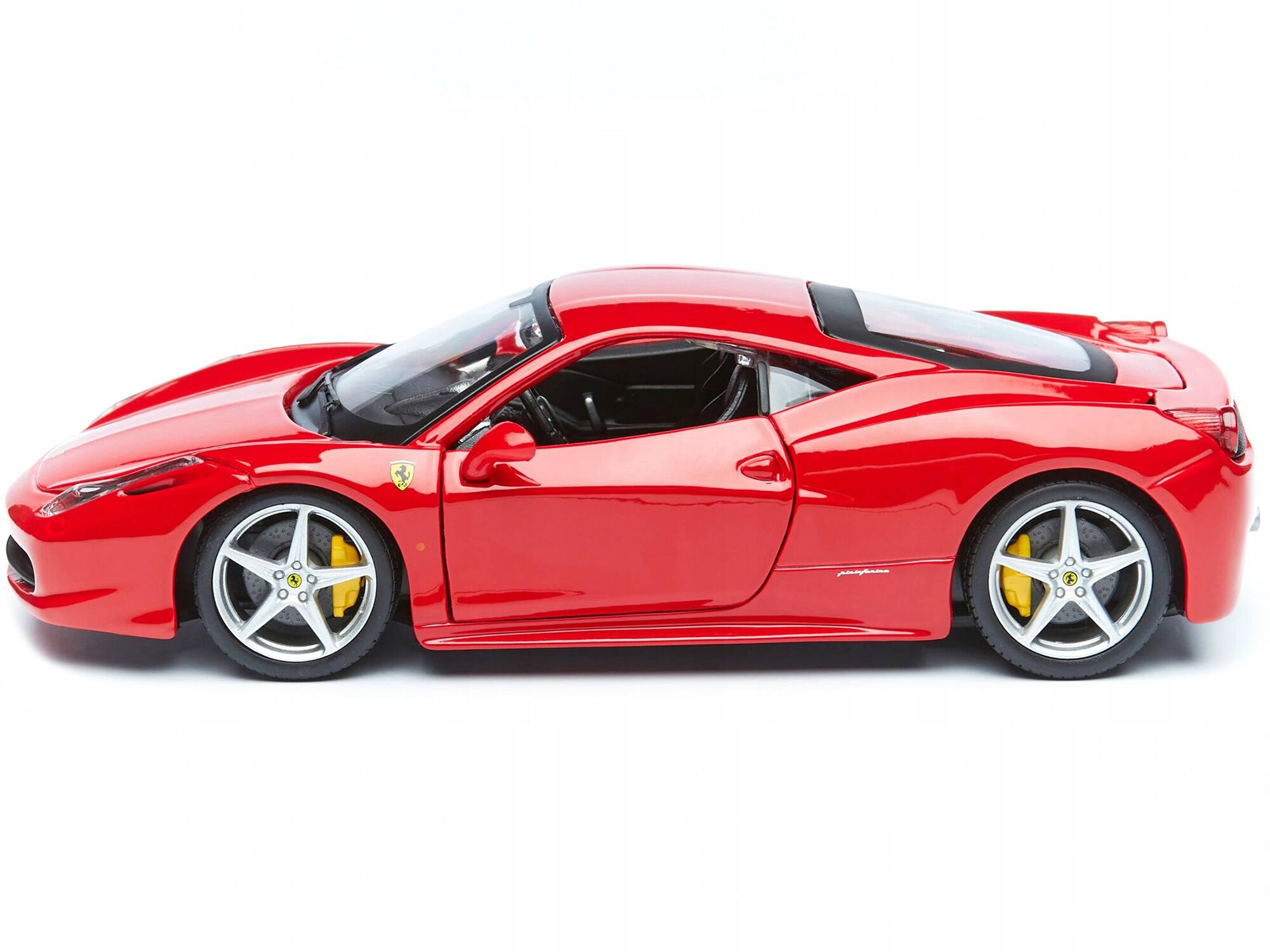 Left. Bburago - Ferrari 458 Italia Red 1/24 Diecast Model Car by Bburago - Red.