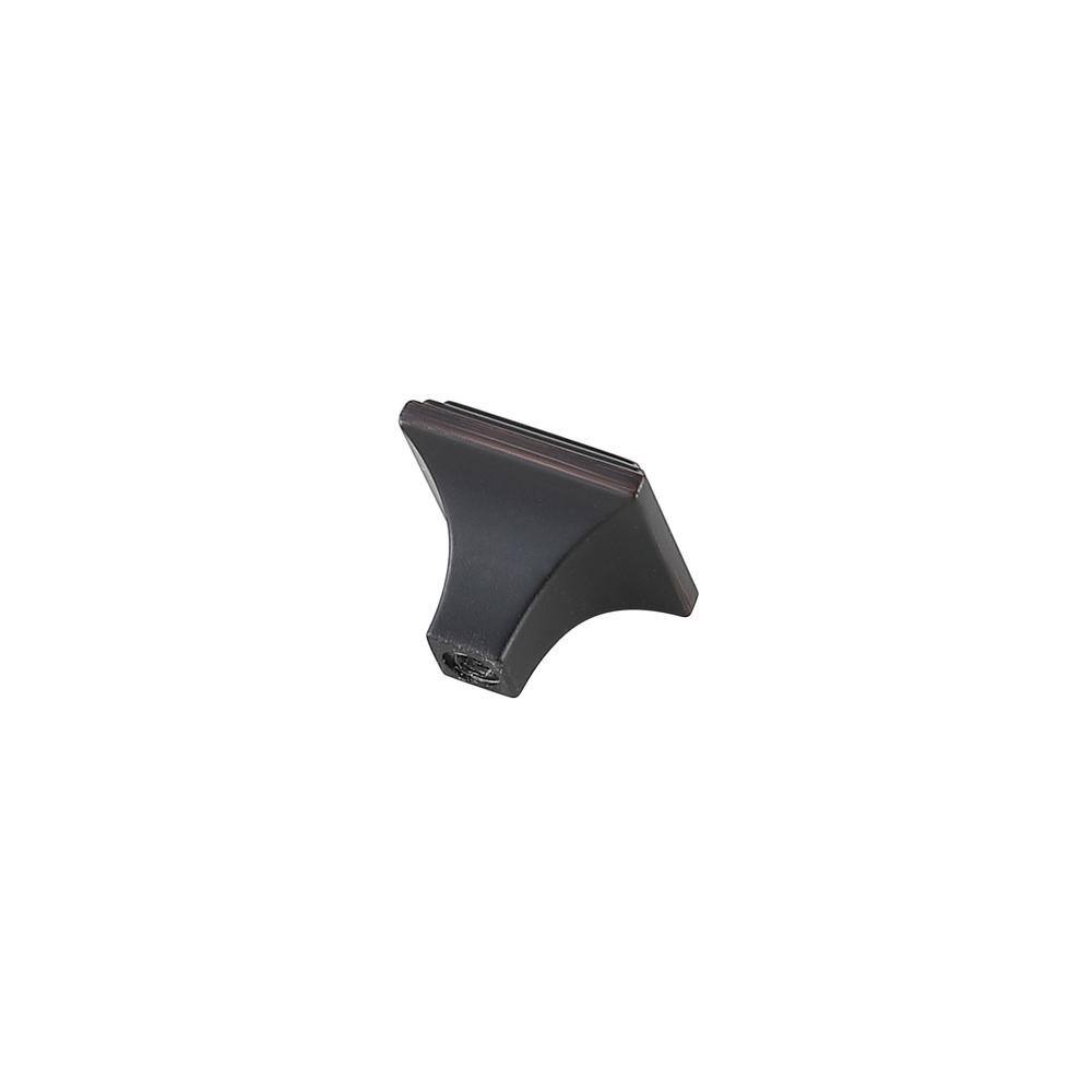 Left. Elegant Decor - Wilow 1" Oil-rubbed Bronze Square Knob Multipack (Set of 10) - Oil-Rubbed Bronze.