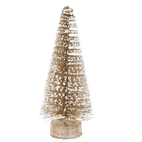 BreeBe - Champaign White Glitter Tree 8" - Champaign, White