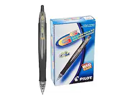 Pilot - G6 Retractable Gel Pens, Fine Point, Dozen - Black Ink