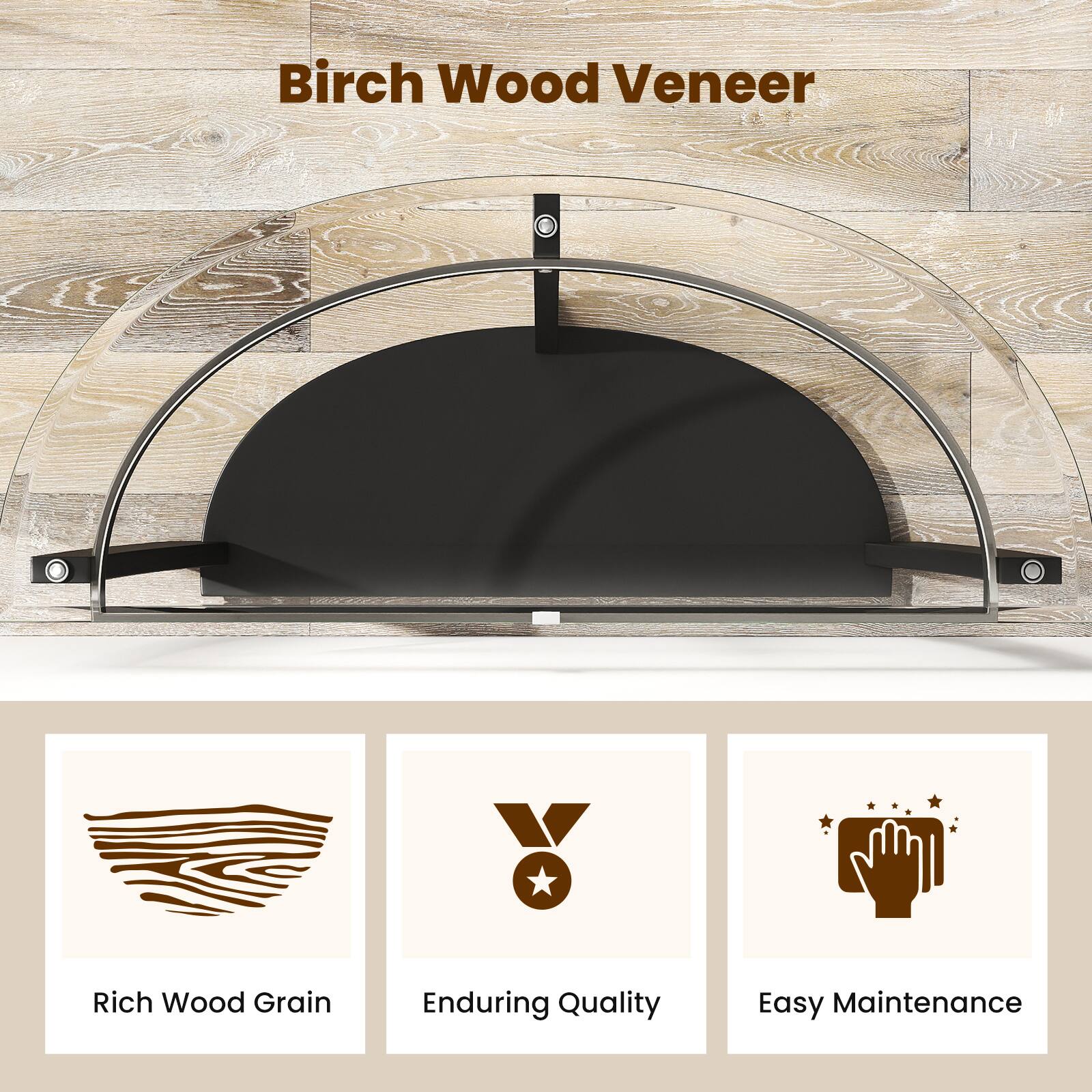 Birch Wood Veneer

- Rich Wood Grain
- Enduring Quality
- Easy Maintenance