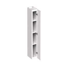 Boyel Living - 9-in W x 42-in H x 12-in D Slim Shaker RTA Kitchen Wall Cabinet with Soft-Close - Snow White