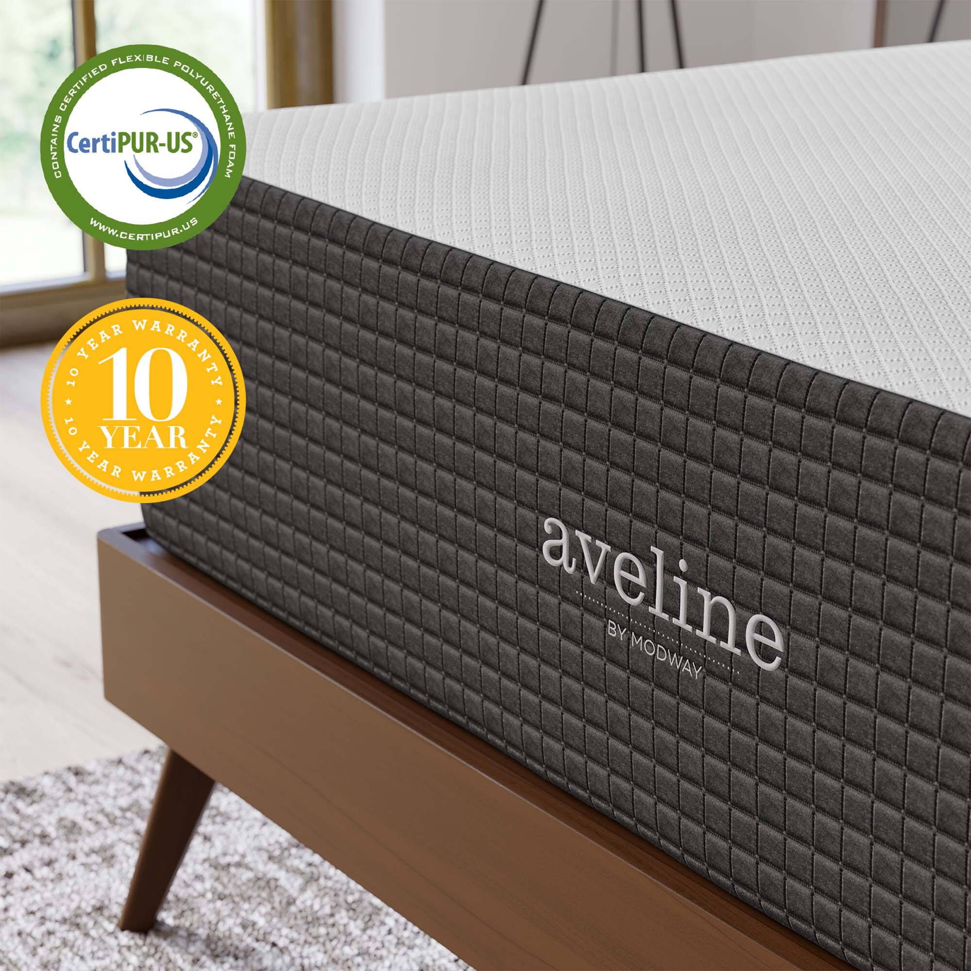 FLEXIBLE CERTIFIED POLYURETHANE CONTAINS CertiPUR-US FOAM  
WWW.CERTIPUR.US  
10 YEAR WARRANTY  
aveline BY MODWAY