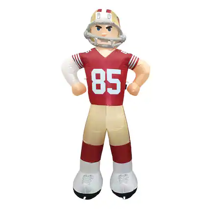 Front. Logo Brands - George Kittle San Francisco 49ers Player Lawn Inflatable - Multicolor.