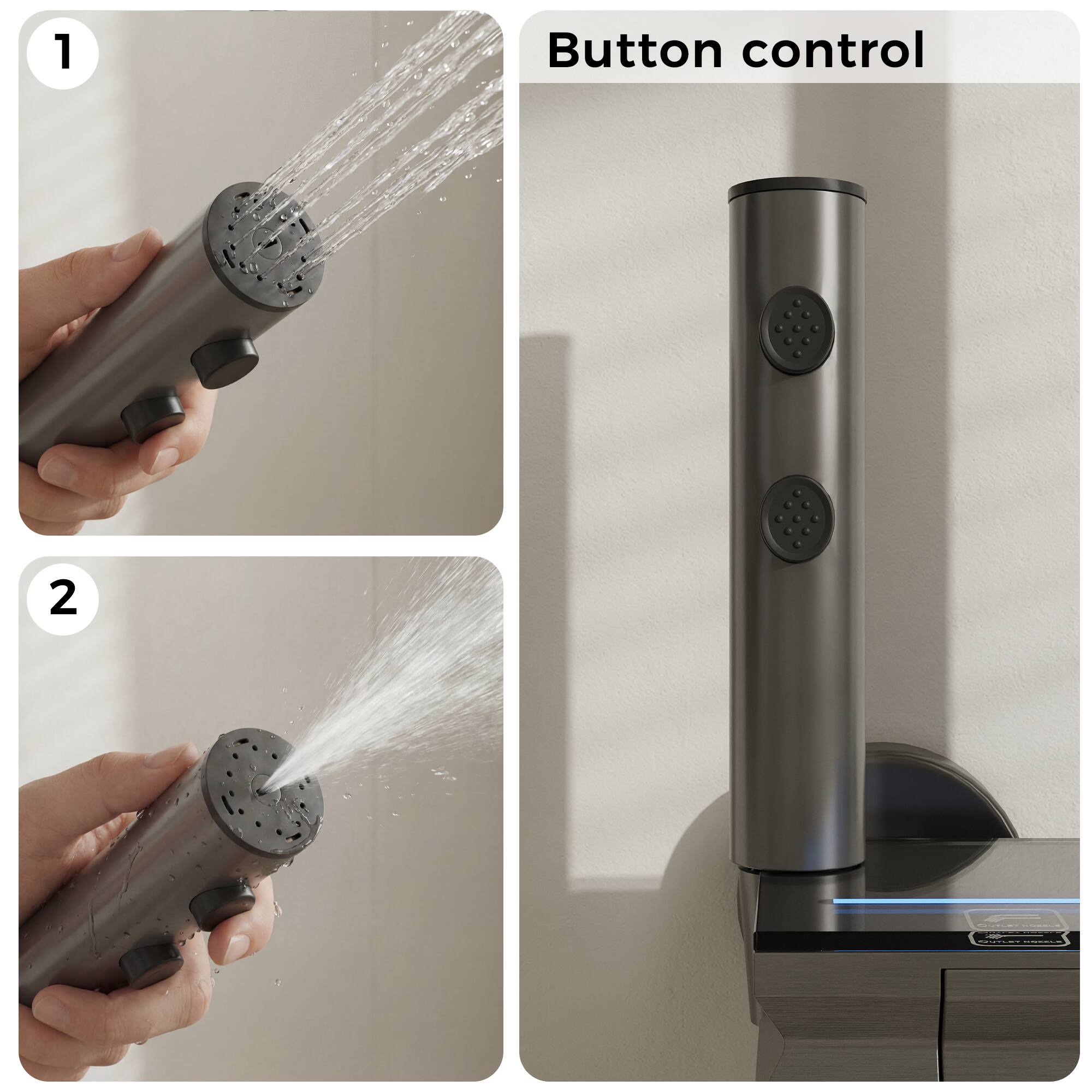 1. Button control
2. Button control