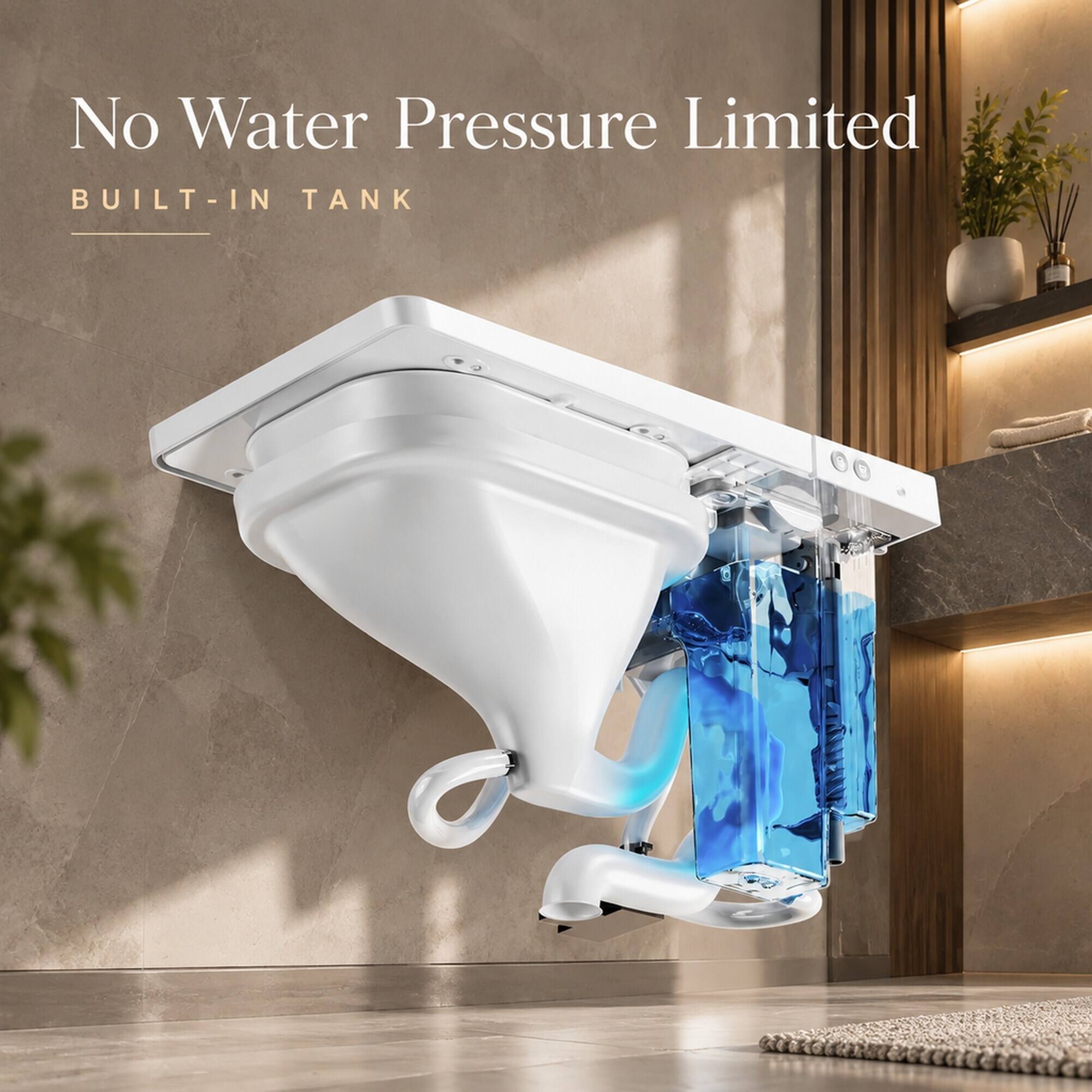 No Water Pressure Limited  
BUILT-IN TANK