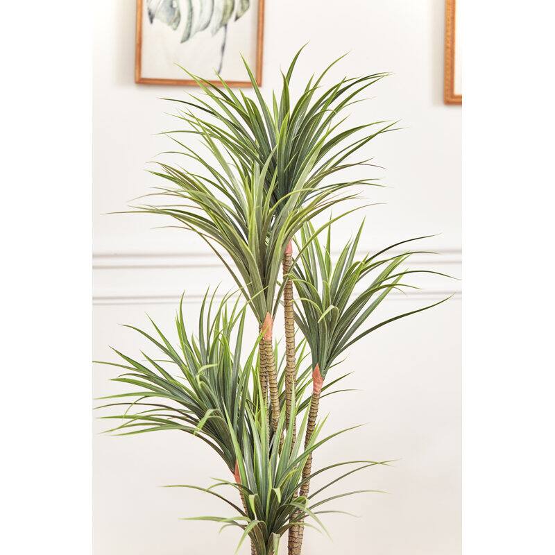 Alt View 3. Siljoy - 59'' Tall Faux Plant in Pot – Indoor Decor Essential - green.