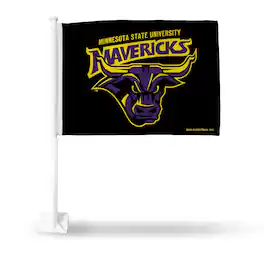 Rico Industries - Minnesota State Mankato Mavericks Licensed 11X14 Window Mount 2-Sided Car Flag - Multi
