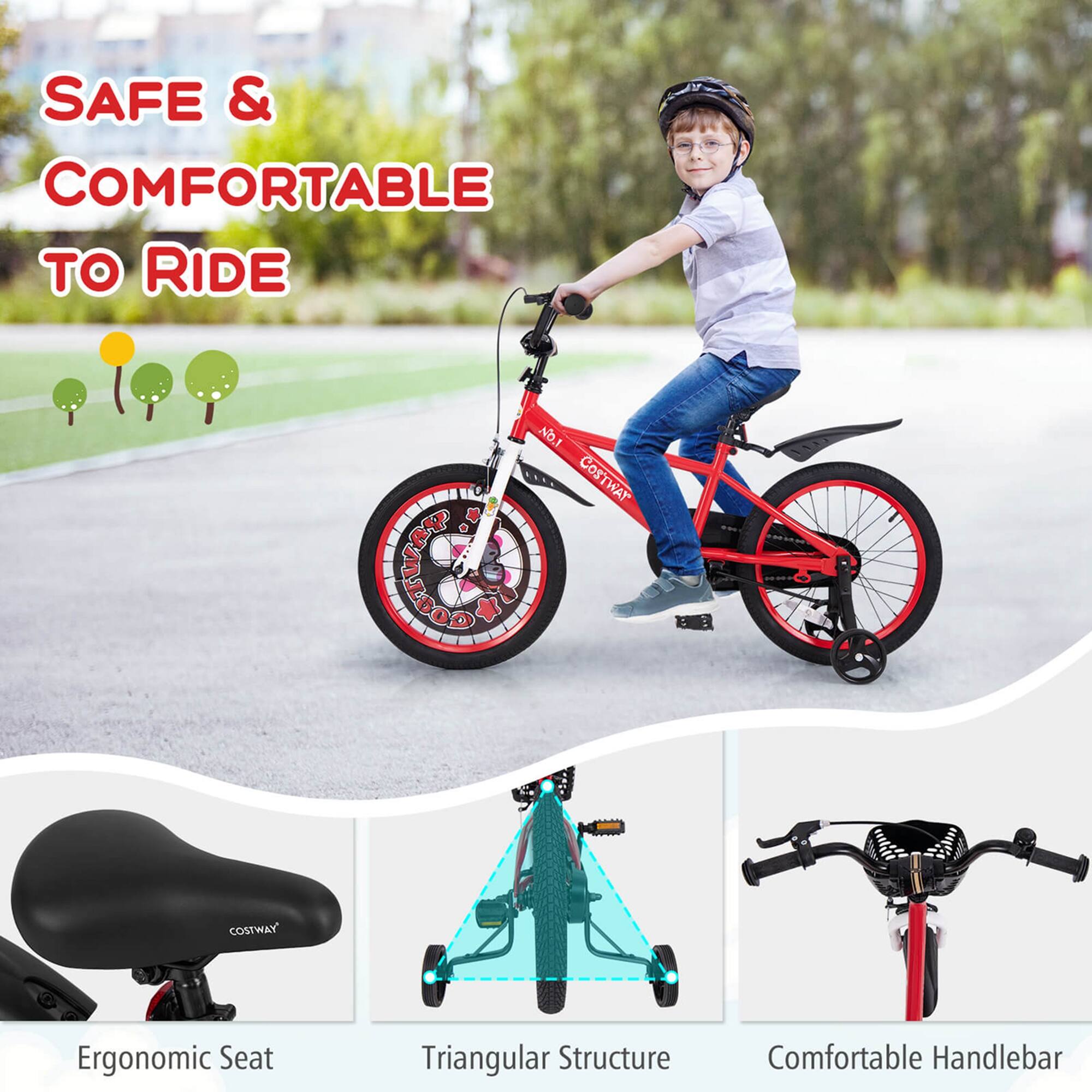 SAFE & COMFORTABLE TO RIDE

COSTWAY

Ergonomic Seat

Triangular Structure

Comfortable Handlebar