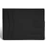 Front. Champs - Onyx Collection Leather Access Center Wing Wallet - Black.