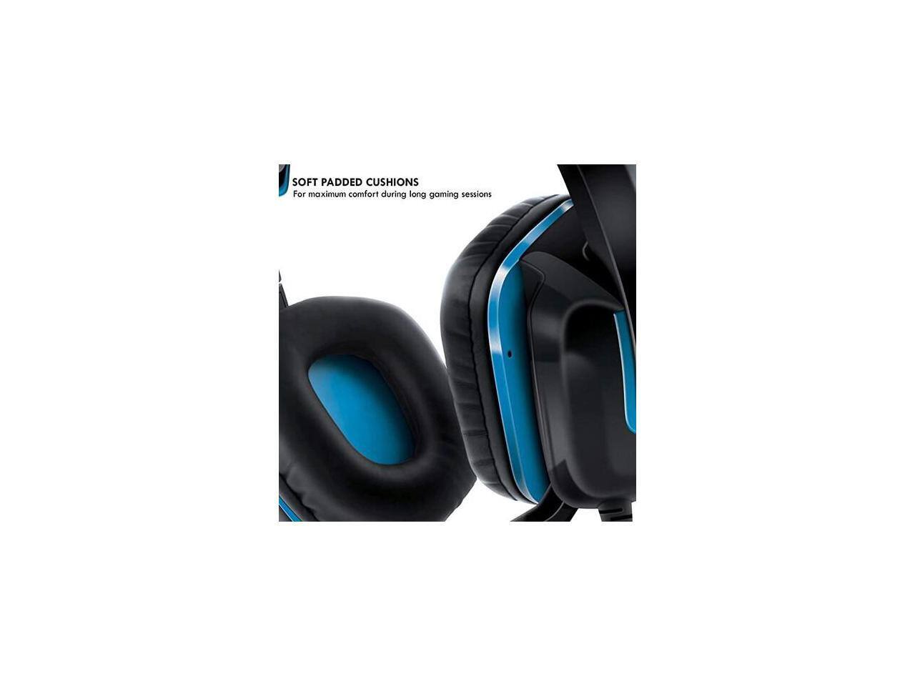Wired Headset DreamGear GRX 440 with Boom Mic Blue: Black DGPS4