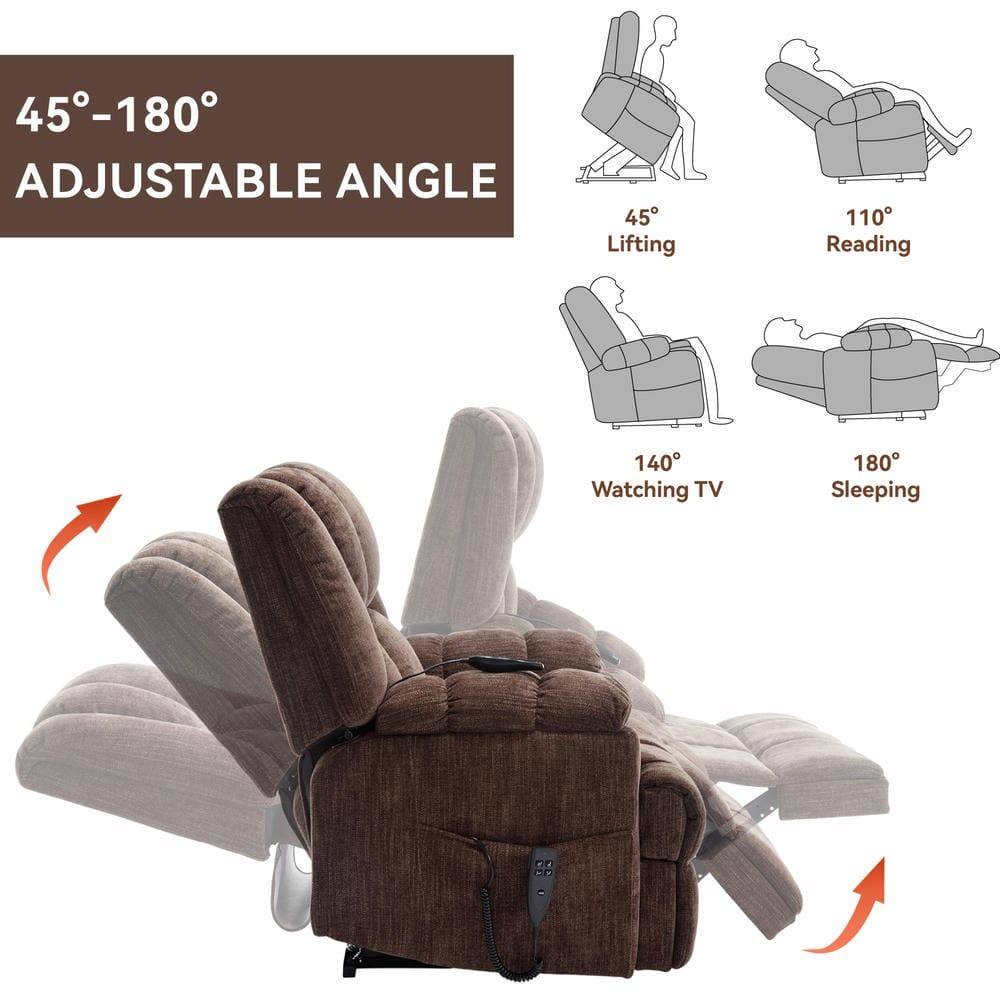 45°-180° Adjustable Angle

45° Lifting  
110° Reading  
140° Watching TV  
180° Sleeping