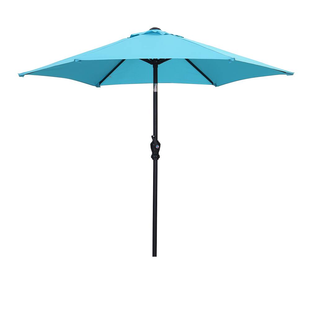 Ainfox - 7.5ft Patio Umbrella Without Lights - Blue