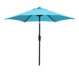 Ainfox - 7.5ft Patio Umbrella Without Lights - Blue