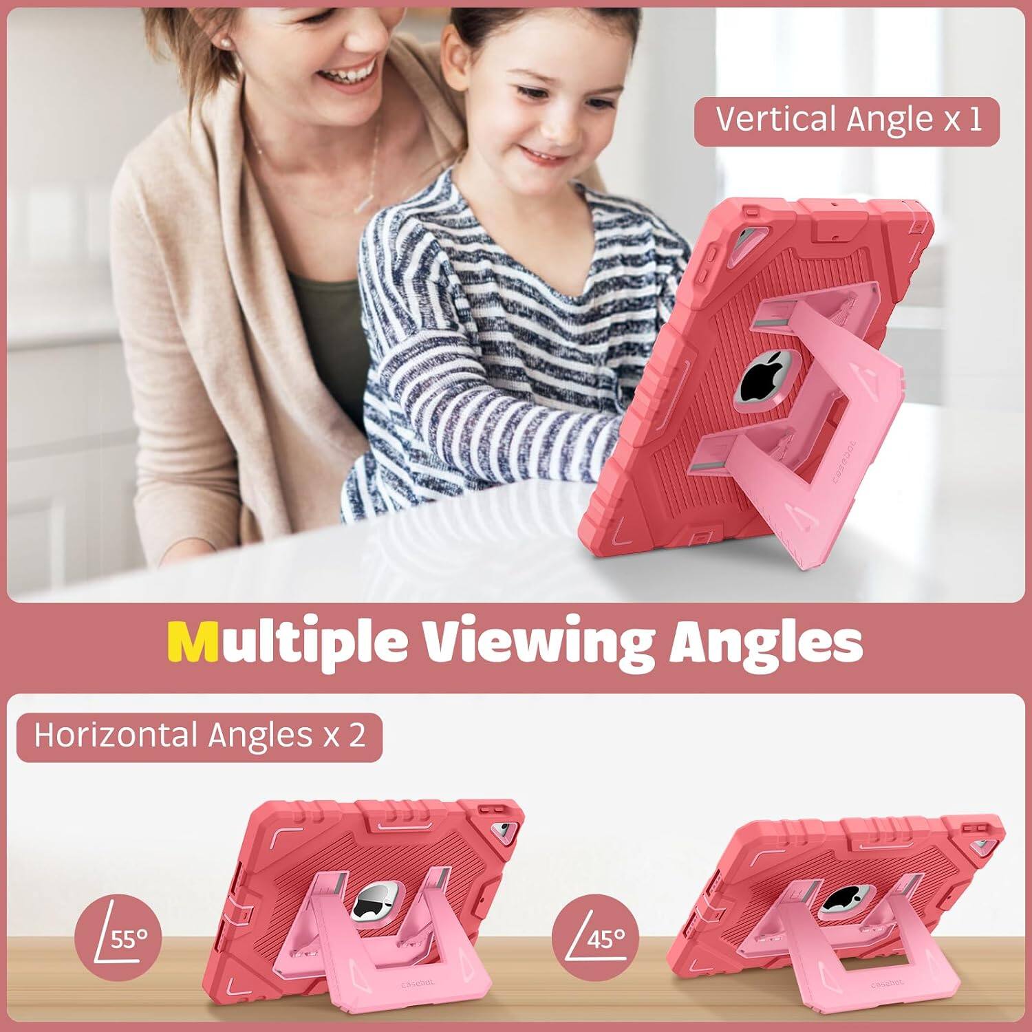 Vertical Angle x 1  
Multiple Viewing Angles  
Horizontal Angles x 2  
55°  
45°