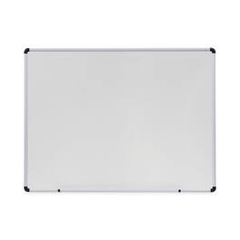 Universal - Modern Melamine Dry Erase Board with Aluminum Frame, 48" x 36", White Surface, Satin Aluminum Frame