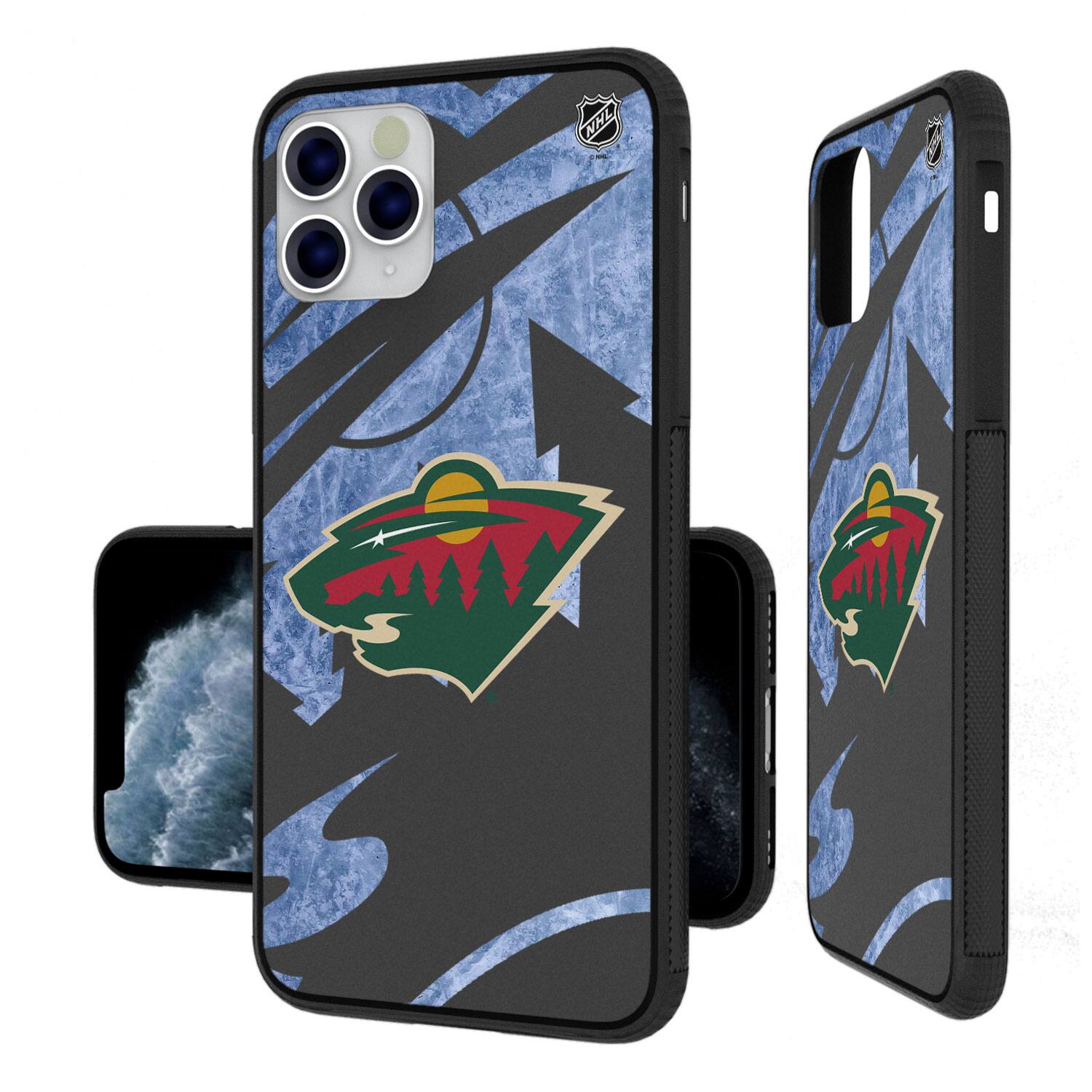 Front. Keyscaper - Minnesota Wild iPhone Tilt Bump Ice Case - 13 Pro - Multicolor.