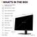 I WHAT'S IN THE BOX OMEN 24.5" FHD 360Hz Gaming Monitor USB Type-B to A cable Quick calibration report Quick setup poster DisplayPort™ cable Warranty AC power cable HDMI cable Cable holder Headphone hook VESA cover 14.78 lb Color: Black