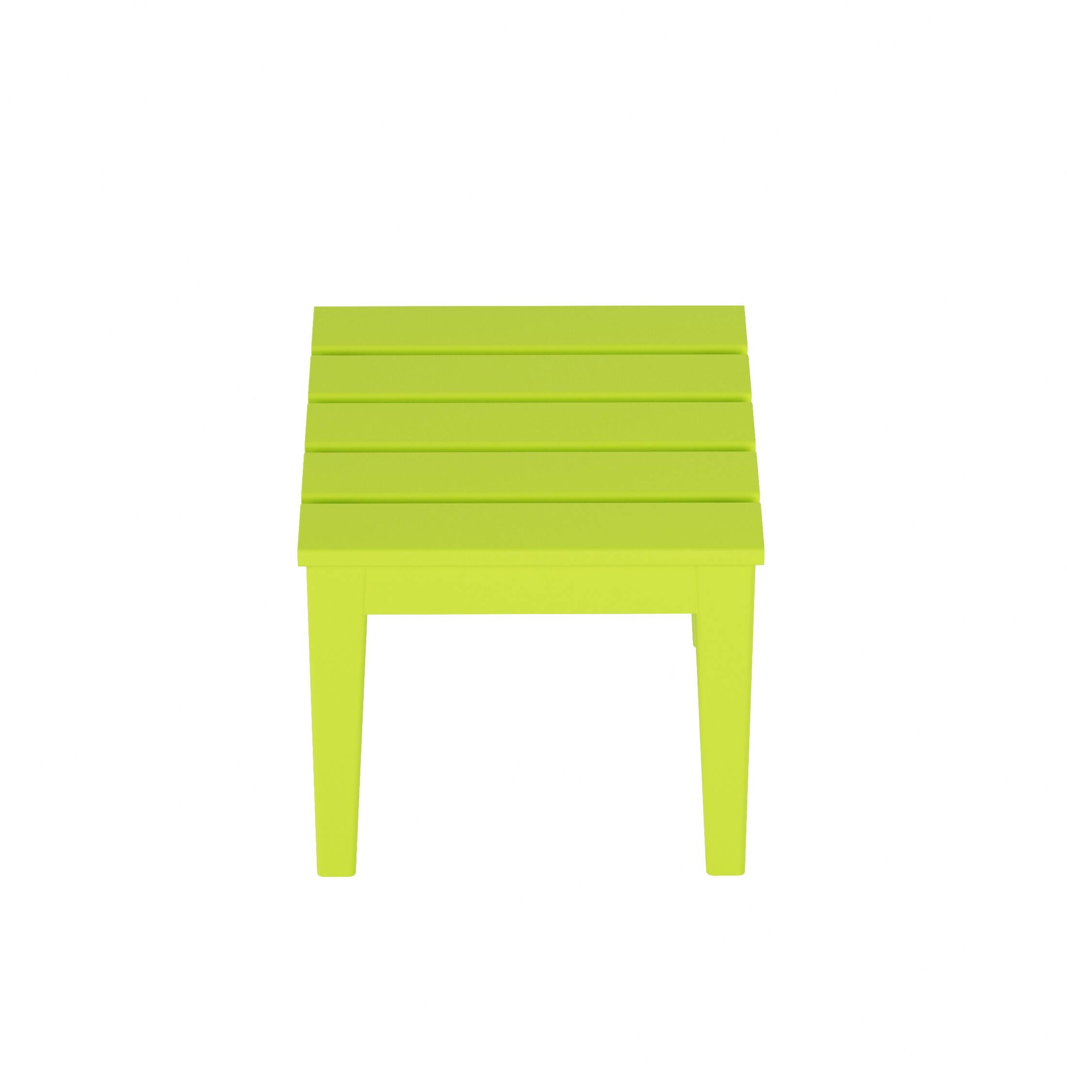 Alt View 1. WestinTrends - WestinTrends Ashore Outdoor Patio Modern Adirondack Side Table - Lime.
