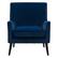 Front Zoom. CorLiving - Elwood Modern Accent Chair - Dark Blue.