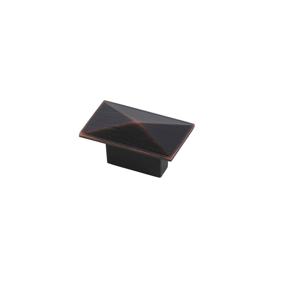 Back. Elegant Decor - Perry 2" Oil-rubbed Bronze Rectangle Knob Multipack (Set of 10) - Oil-Rubbed Bronze.