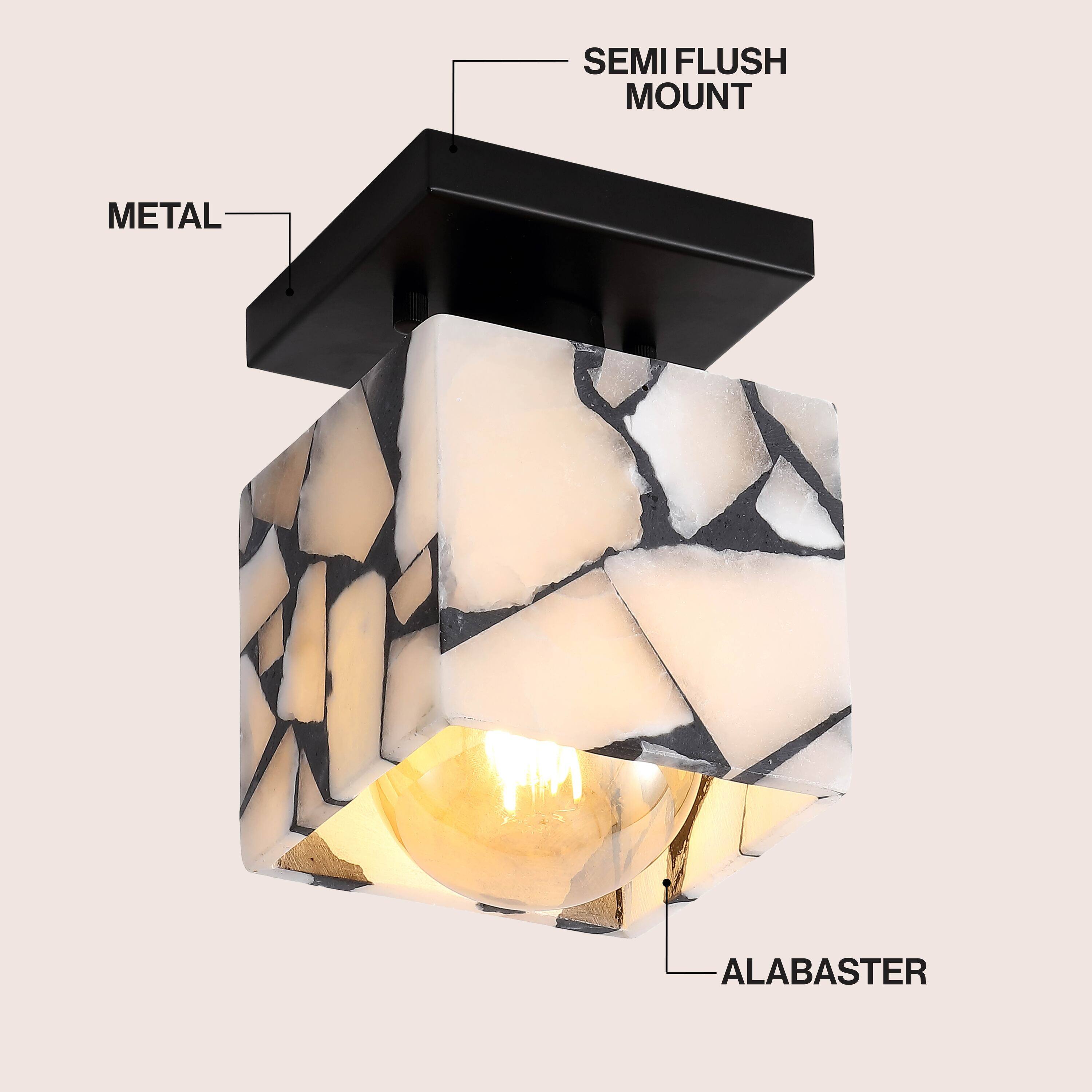 SEMI FLUSH MOUNT  
METAL  
ALABASTER