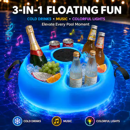 3-IN-1 FLOATING FUN
COLD DRINKS • MUSIC • COLORFUL LIGHTS
Elevate Every Pool Moment
TR CRO?
100F ATAME
LEMON CHILFOWN SM CHICK WA 100 LEMENTINE
2000 ADCAS
SUNTORY SUNTORY PREMIUM The SODA PREMIUM The SODA YAMAZAKI Keeps DE KAMAZAKI Nisto SOUTROS
COLD DRINKS
MUSIC
COLORFUL LIGHTS