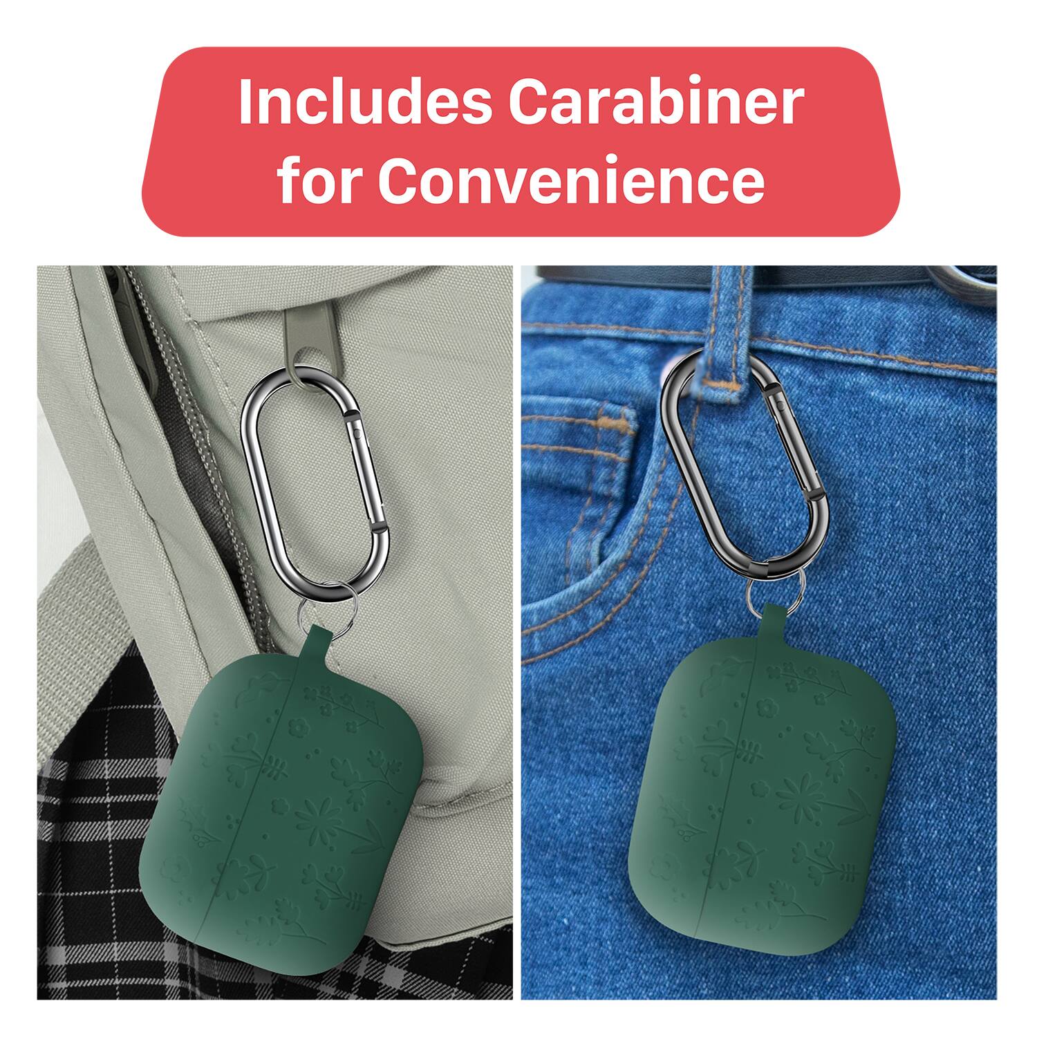 Includes Carabiner for Convenience