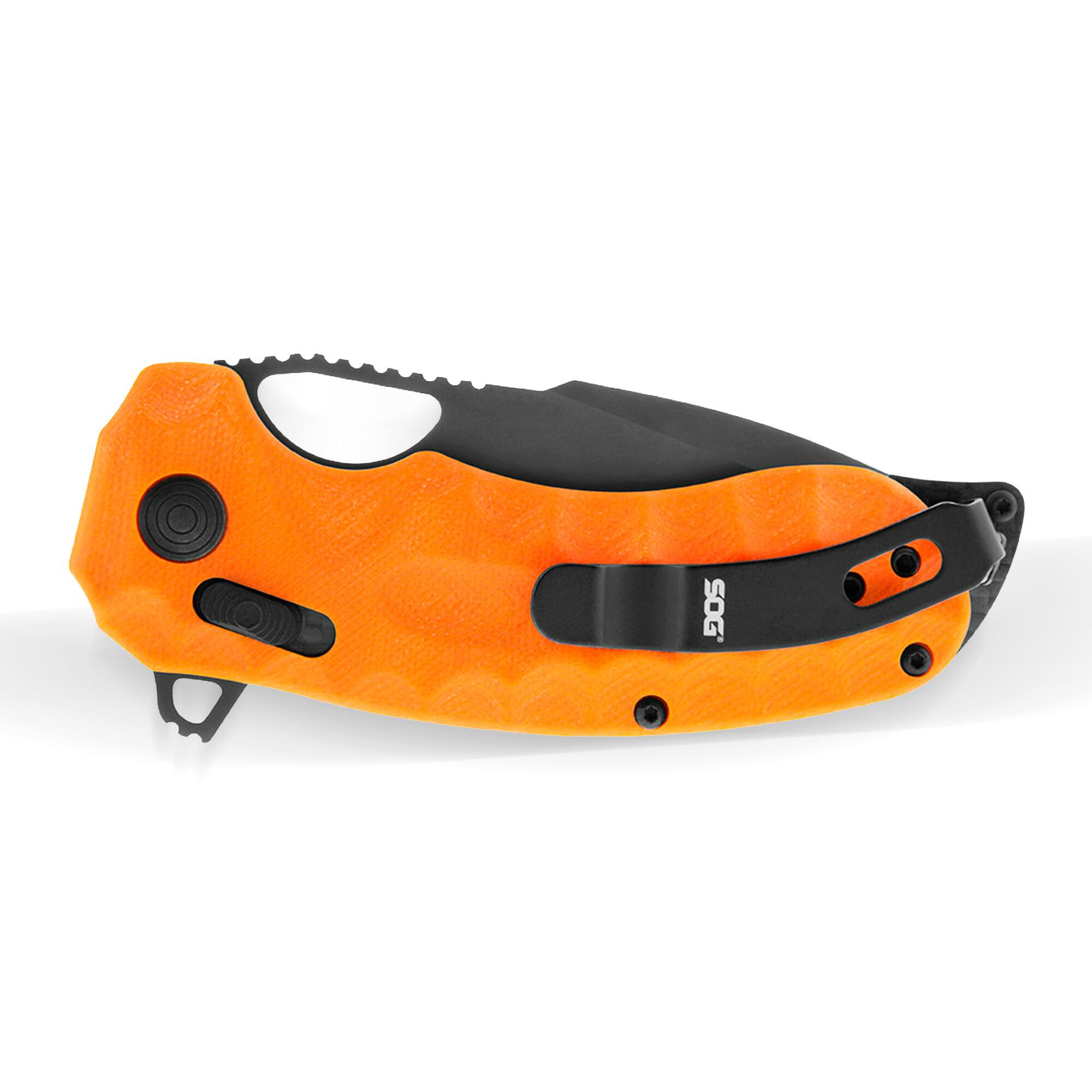 Back. SOG - SOG Kiki XR LTE 3.02-Inch CTS XHP Steel Blade Orange G10 Handle Folding Knife.