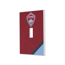 Keyscaper - Colorado Rapids Diagonal Stripe Design Single Toggle Lightswitch Plate - Multicolor