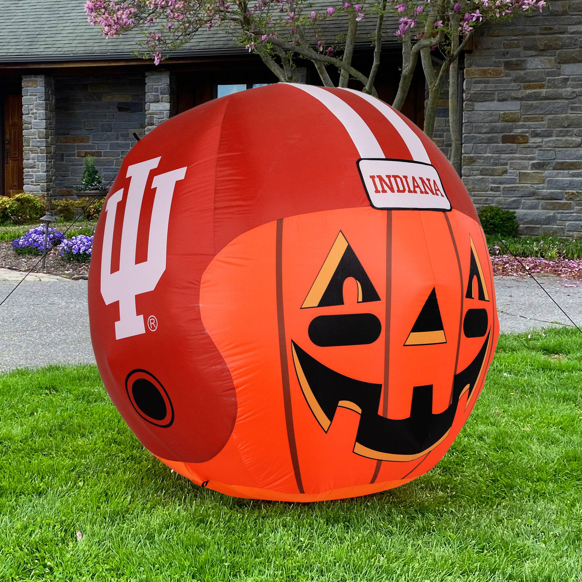Alt View 1. Sporticulture - Indiana Hoosiers Jack-O-Helmet Inflatable - Multicolor.