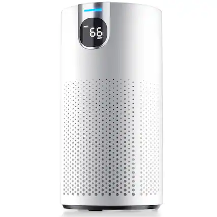 Front. Xenonlab - Air Purifiers for Home Large Room Up to 1800 Ft², HEPA Air Purifier with Real-Time AQI & PM2.5 Display - white.