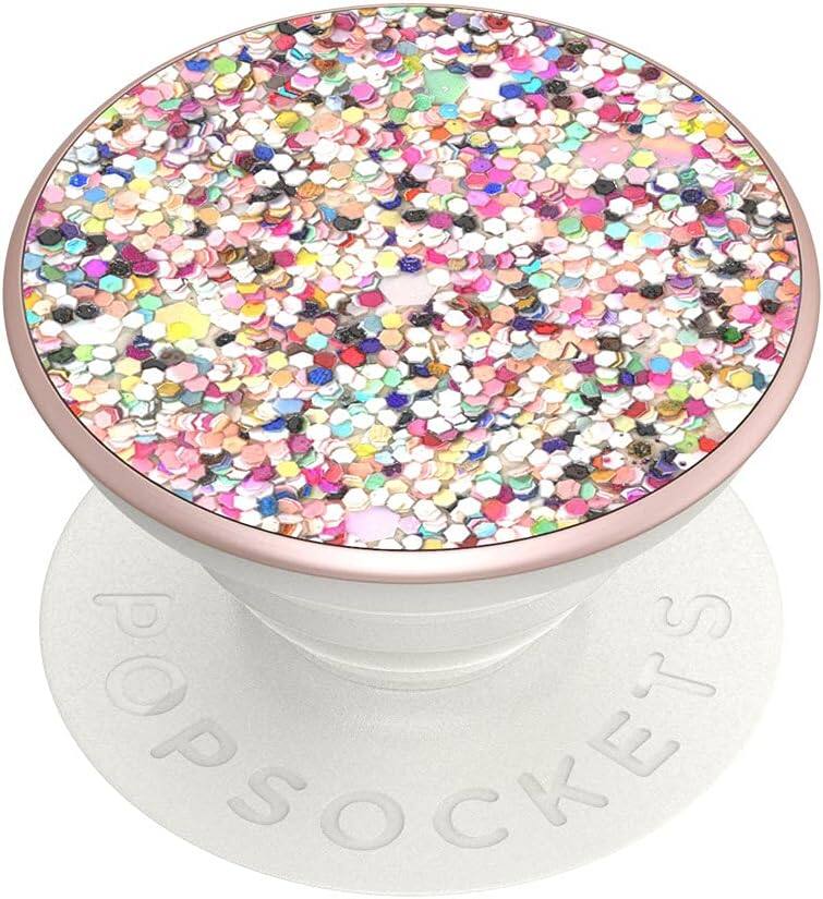 Angle. PopSockets - PopSockets Popgrip Premium Swappable Grip for PHONES - Sparkle Spring Multi - Sparkle Spring Multi.