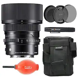 50mm f/2 DG DN Contemporary Lens for Sony E Mount w/ Advanced Accessory Bundle | 314965 | Sigma 50mm f/2 dg dn - Black