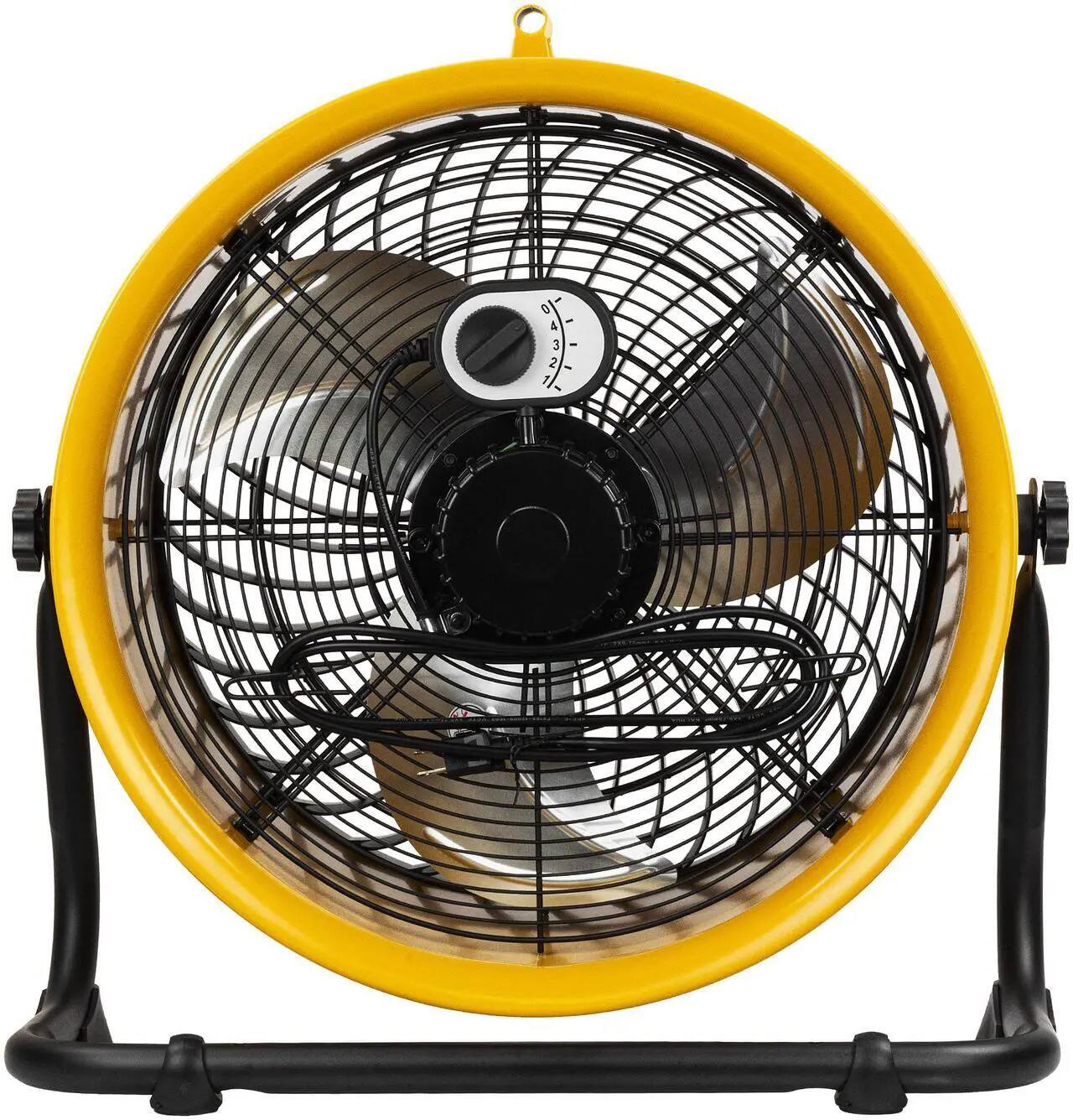 Alt View 3. Caterpillar - Caterpillar CF-HVD-18AC-YW 18" 2-in-1 Industrial Fan - 3,400 CFM - 4-Speed - 360° Adjustable.