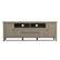 Back. Simpli Home - Warm Shaker 72W Low TV Stand with Drawers, Doors and Cubbies - Distressed Gray.