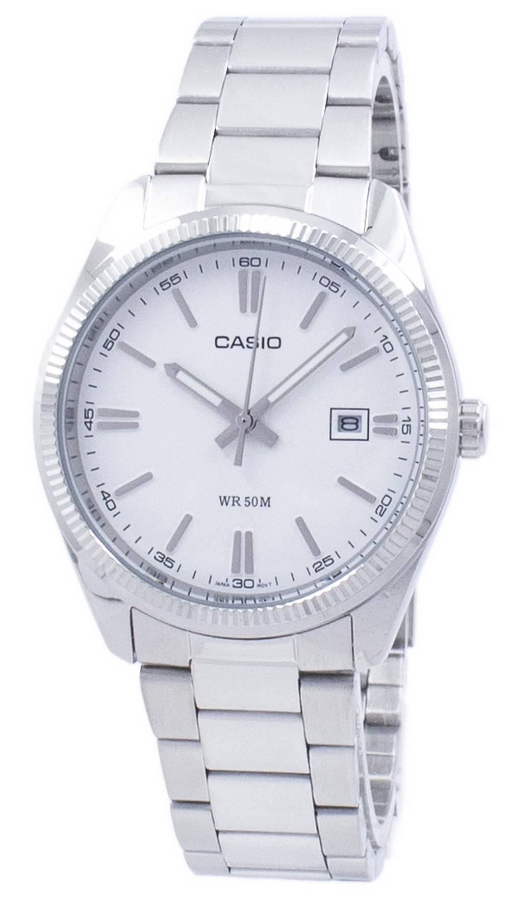 Casio - Analog Quartz MTP-1302D-7A1V MTP1302D-7A1V Men's Watch - Silver