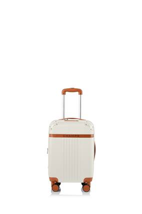 Front. Champs - Vintage Collection Expandable Spinner Carry-on - Ivory.