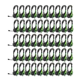 Avid - Education AE-36 Headset with Noise Cancelling Microphone (50-Pack, Green)