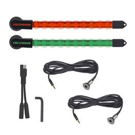 Yak-Power - 10-Inch LED Light Kit (2-Piece, Red and Green)