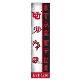 Fan Creations - Utah Utes 6" x 24" Progression Wood Sign - Multicolor