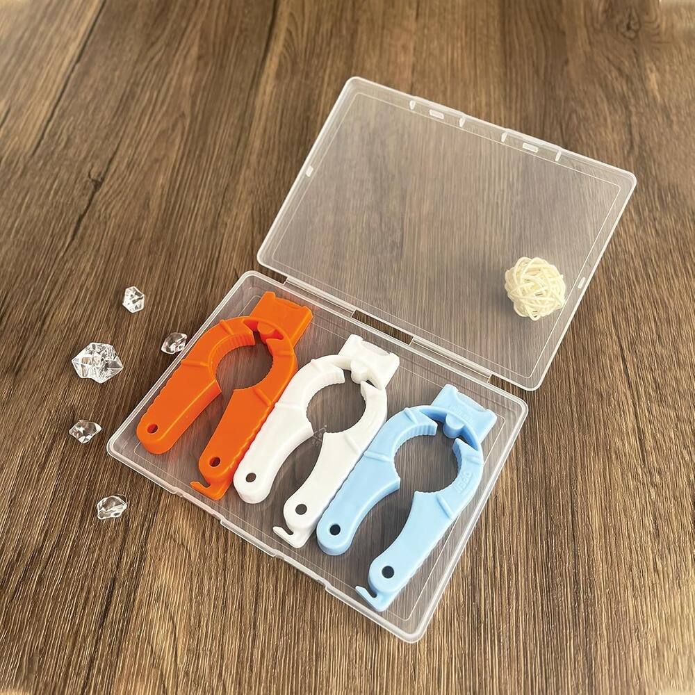Alt View 1. PARKER SLATER - 3-Pack Can & Bottle Opener, Easy Grip, for Weak Hands, Blue/Orange/White - Blue, Orange, White.
