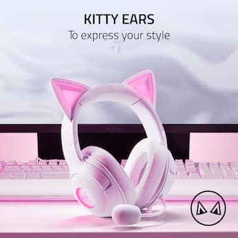 Razer Kraken Kitty V2 Wired Over the Ear Gaming Headset for PC Razer Kraken Kitty V2 Wired Over the Ear Gaming Headset for PC