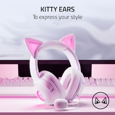 Razer Kraken Kitty V2 Wired Over the Ear Gaming Headset for PC Razer Kraken Kitty V2 Wired Over the Ear Gaming Headset for PC