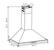 The text can be grouped as follows:
- Height: 29.1 - 40.6"
- Width: 29.3"
- Depth: 18.9"
- Height of the top section: 8.3"
- Depth of the top section: 7.3"
- Angle: 1.57"