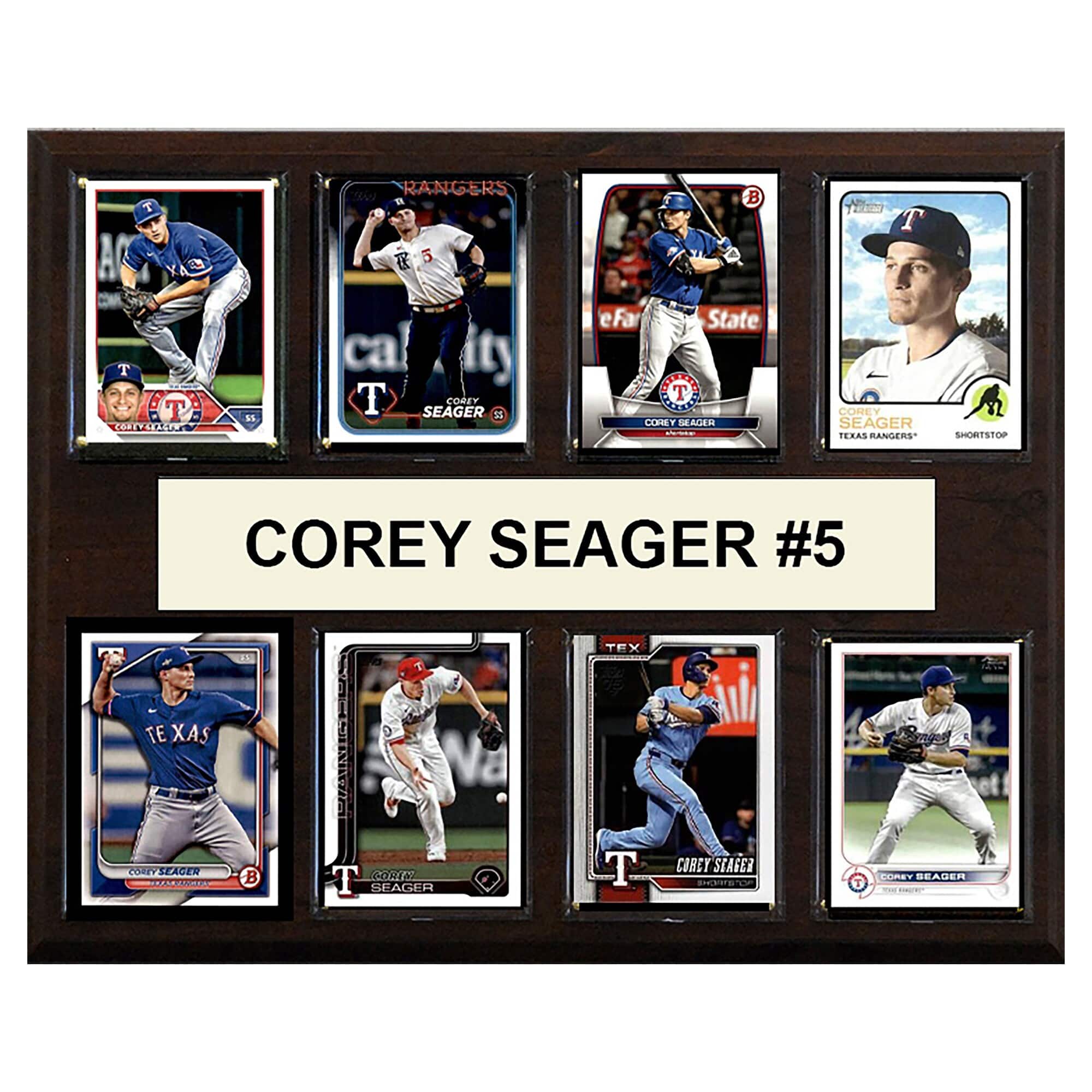 "C&I Collectibles - Corey Seager Texas Rangers 12"" x 15"" Trading Card Plaque - Multicolor" price history on PriceWatchPro
