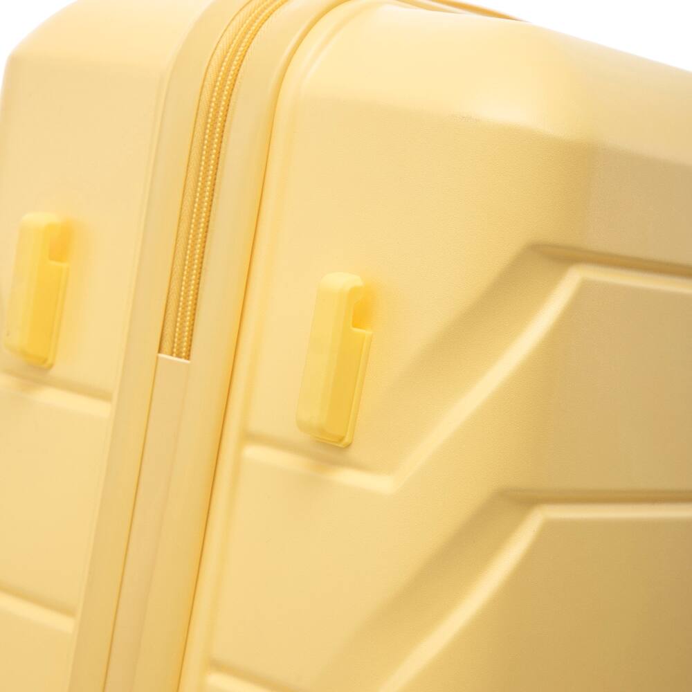 Alt View 10. Ropilly - Ropilly Three Piece Luggage Set Yellow Hard Shell Suitcase ABS - Yellow.
